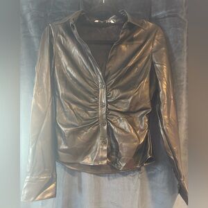 Zara Black Button Down Shirt